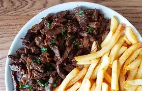 Filé com fritas
